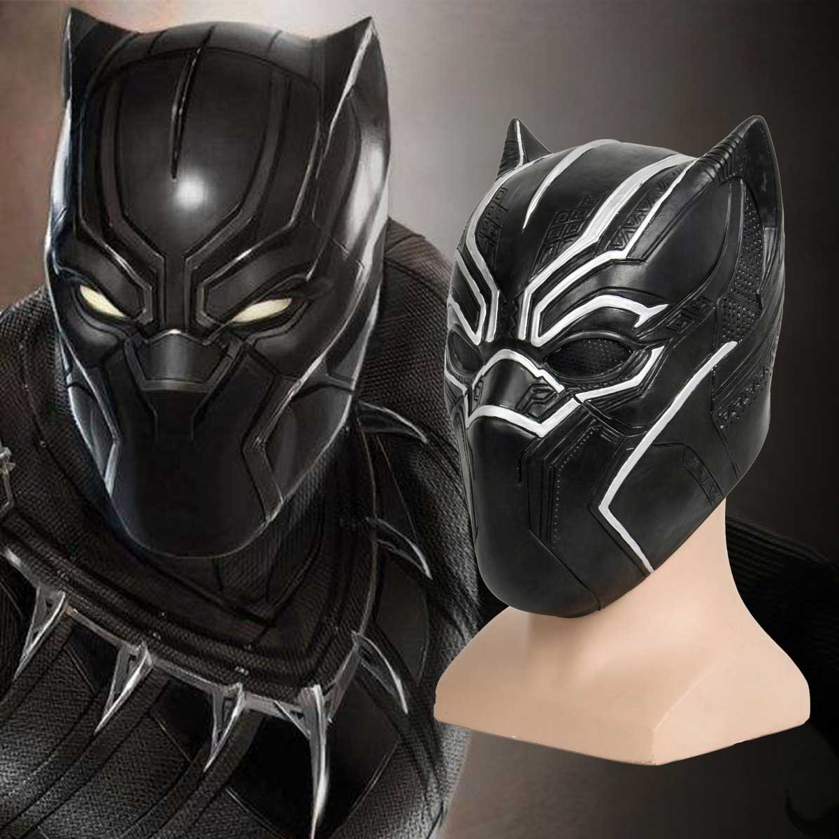 Marvel Legends Super Hero Black Panther Cosplay Halloween Mask Balaclava 