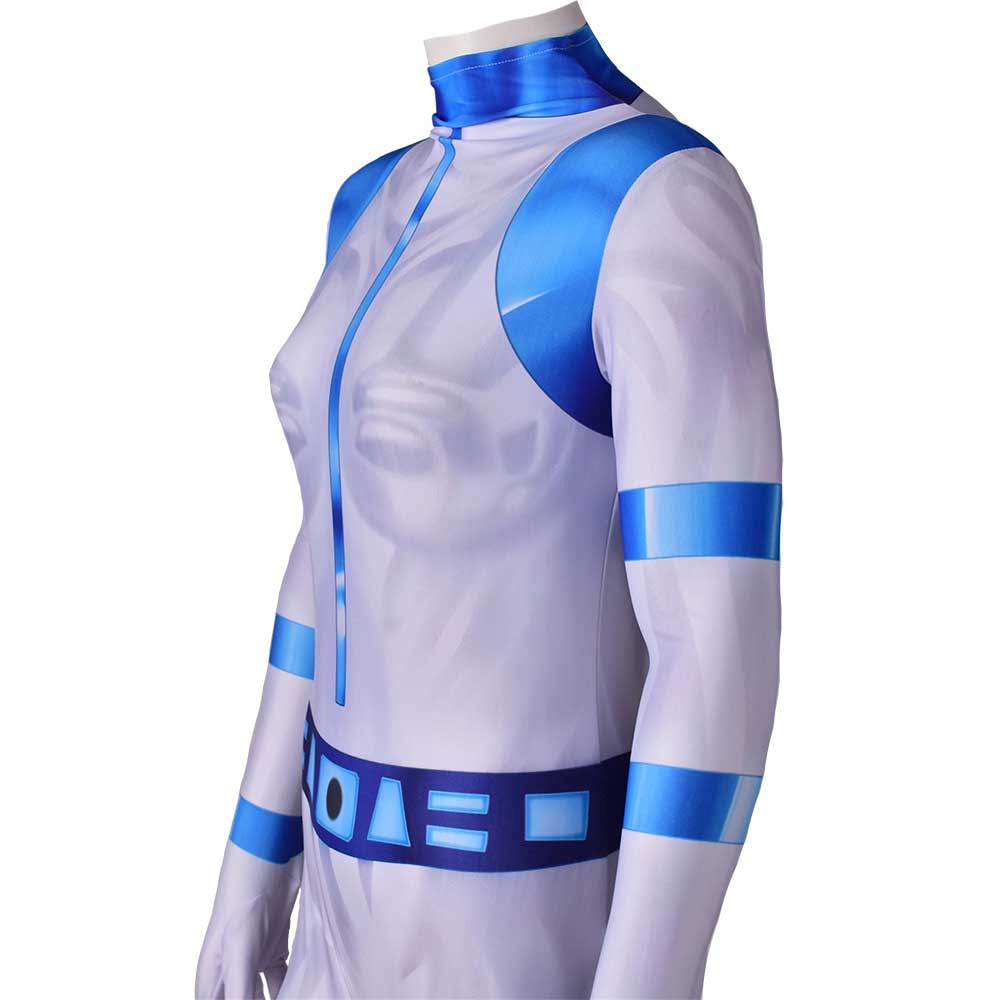 Disney Kim Possible Shego Blue Cosplay Costume Zentai Suit