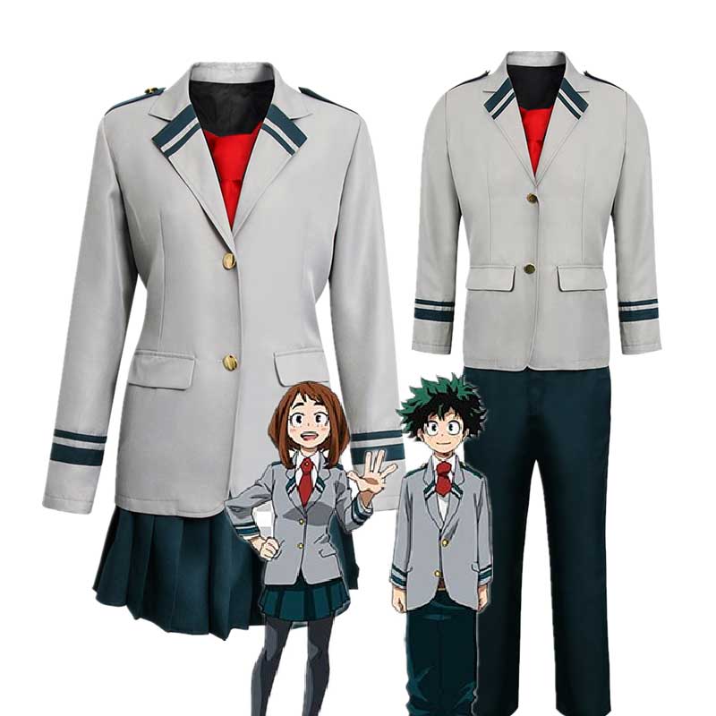 Anime My Hero Academia School Uniform Suit Boy Girl Cosplay Costumes 
