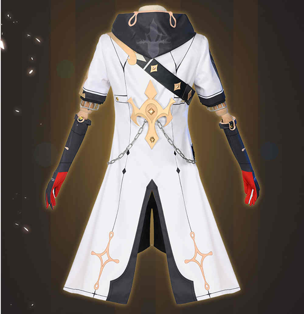 Game Genshin Impact Albedo the Kreideprinz Cosplay Costume Adult