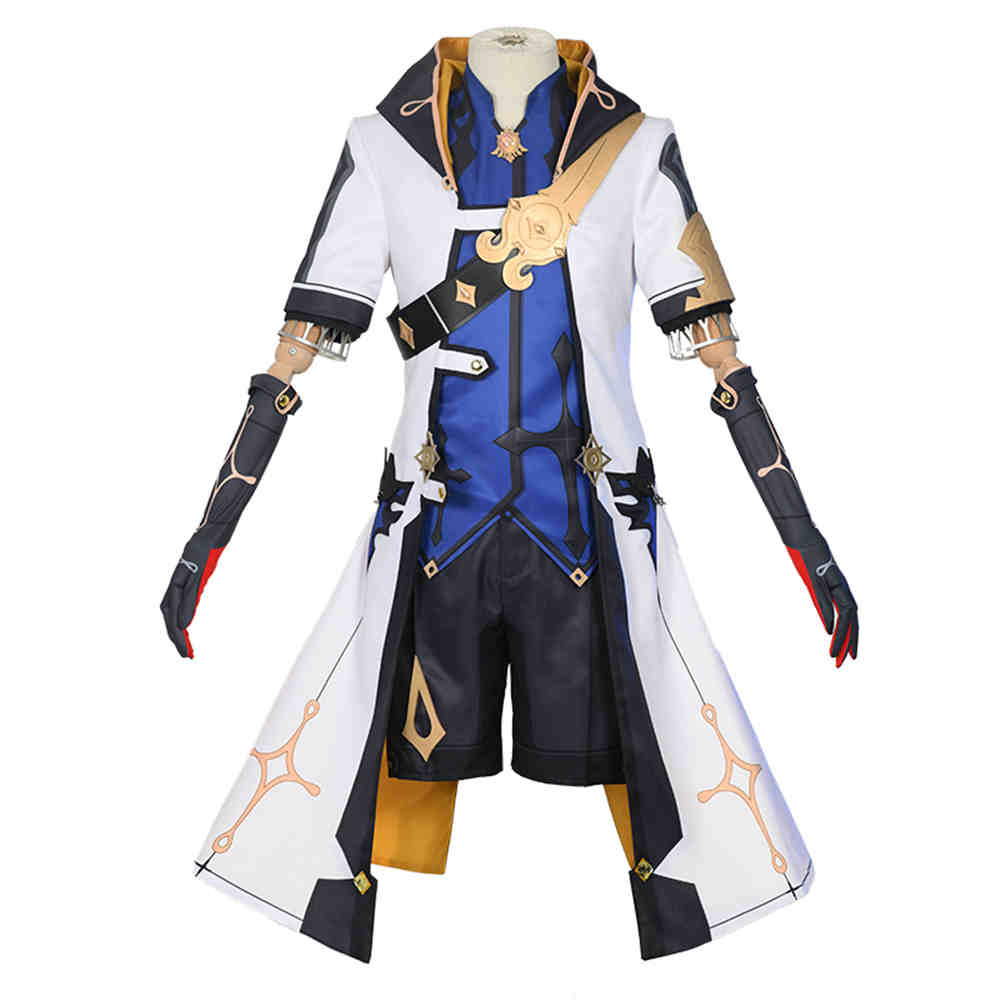 Game Genshin Impact Albedo the Kreideprinz Cosplay Costume Adult