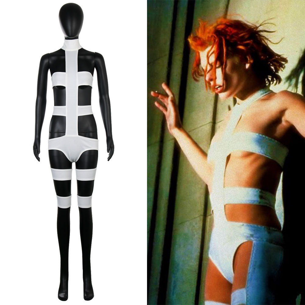 This The Fifth 5th Element Leeloo Bandages Cosplay Costume only have jumpsu...
