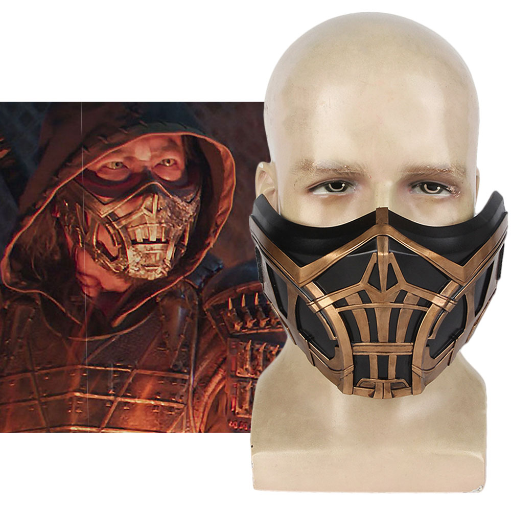 2021 Movie Mortal Kombat Scorpion Mask Cosplay Props-Takerlama