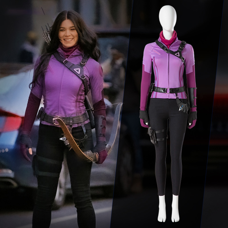 Female Hawkeye Kate Bishop Cosplay Costume Quiver Women Outfit for Halloween 