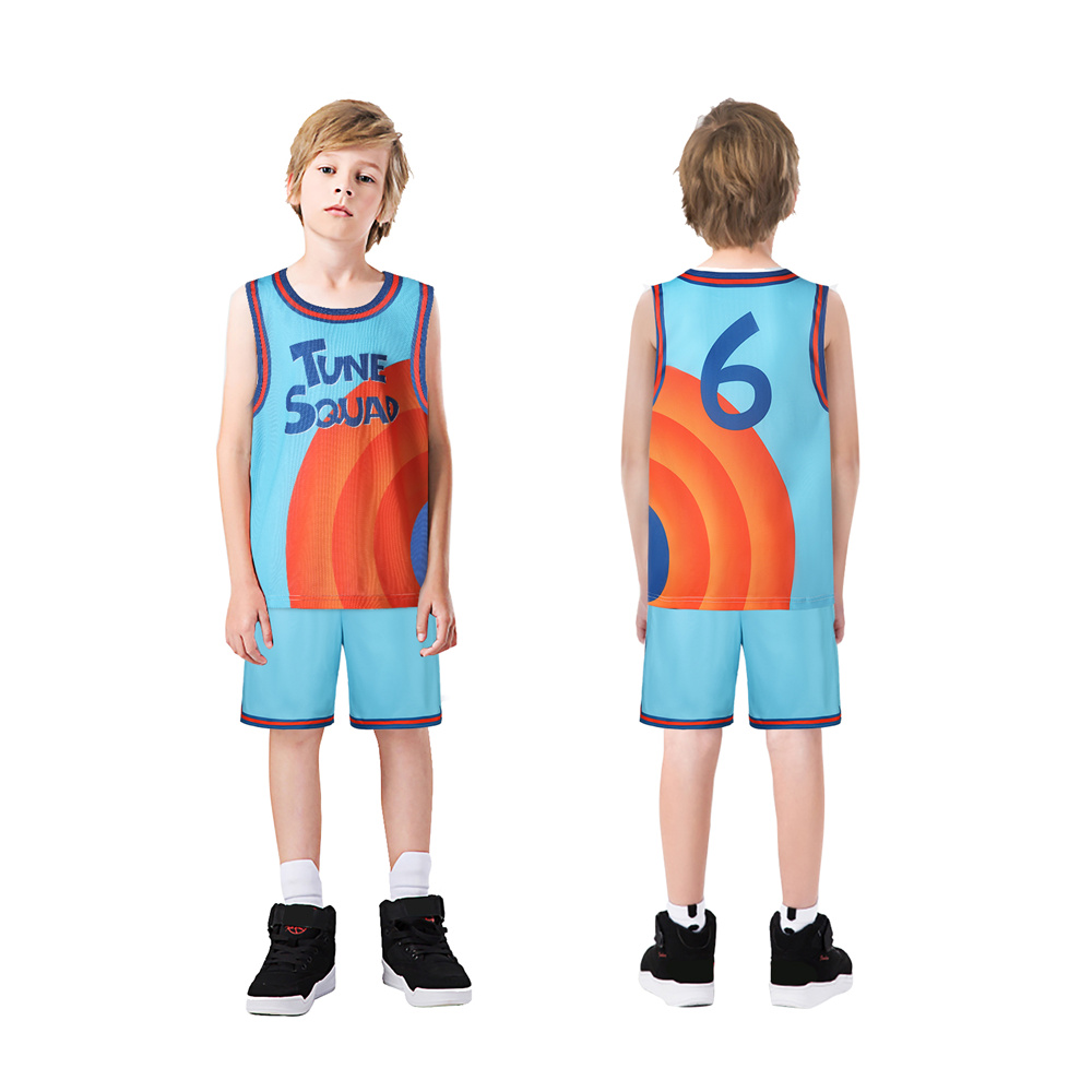 Tune Squad Basketball Jersey Costume Space Jam 2: A New Legacy Lebron James  Tracksuit Kids Adults-Takerlama