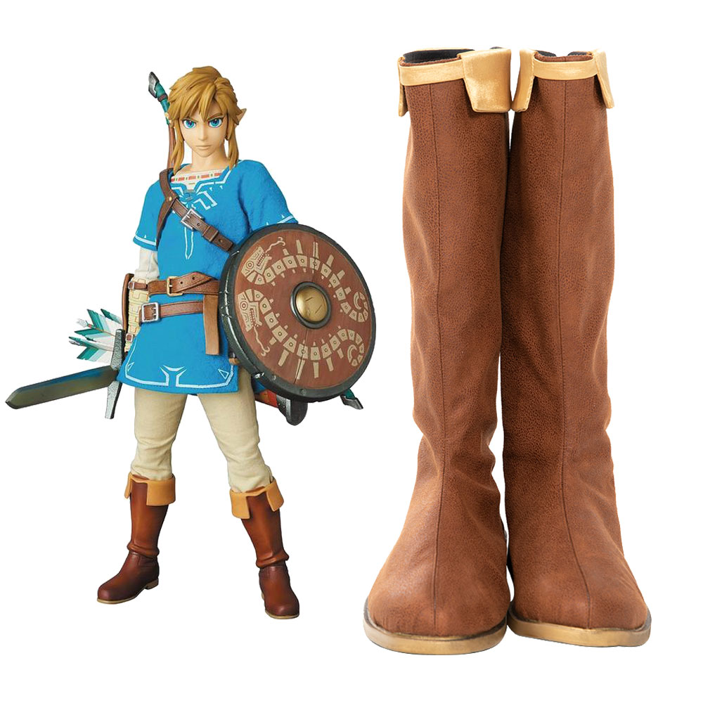 The Legend of Zelda Breath of the Wild Link Cosplay Shoes Boots