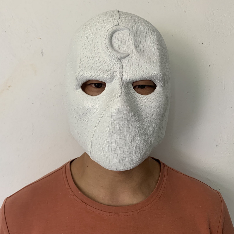 Moon Knight 2022 Mr. Knight Steven Grant Cosplay Mask Latex-Takerlama